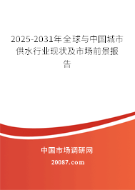 2025-2031年全球与中国城市供水行业现状及市场前景报告 2025-2031年全球与中国城市供水行业现状及市场前景报告