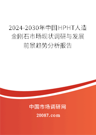 2024-2030年中国HPHT人造金刚石市场现状调研与发展前景趋势分析报告