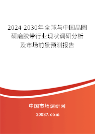 2024-2030年全球与中国晶圆研磨胶带行业现状调研分析及市场前景预测报告