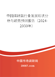 中国煤制氨行业发展现状分析与趋势预测报告（2024-2030年）