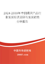 2024-2030年中国痛风产品行业发展现状调研与发展趋势分析报告