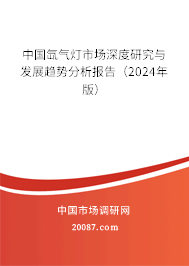 中国氙气灯市场深度研究与发展趋势分析报告（2024年版）