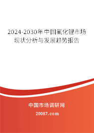 2024-2030年中国氟化锂市场现状分析与发展趋势报告