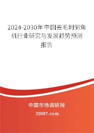 2024-2030年中国去毛刺倒角机行业研究与发展趋势预测报告