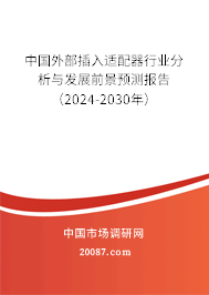 中国外部插入适配器行业分析与发展前景预测报告（2024-2030年）