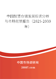 中国智慧仓储发展现状分析与市场前景报告(2025-2030年) 中国智慧仓储发展现状分析与市场前景报告(2025-2030年)