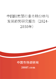 中国阻尼箔行业市场分析与发展趋势研究报告（2024-2030年）