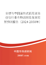 全球与中国温热式低周波治疗仪行业市场调研及发展前景预测报告（2024-2030年）