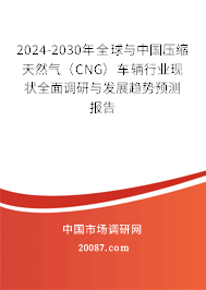 2024-2030年全球与中国压缩天然气（CNG）车辆行业现状全面调研与发展趋势预测报告