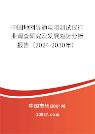 中国地网导通电阻测试仪行业调查研究及发展趋势分析报告（2024-2030年）