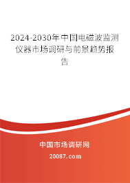 2024-2030年中国电磁波监测仪器市场调研与前景趋势报告