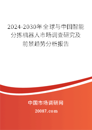 2024-2030年全球与中国智能分拣机器人市场调查研究及前景趋势分析报告