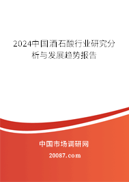 2024中国酒石酸行业研究分析与发展趋势报告