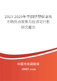 2023-2029年中国挤塑保温板市场热点聚焦与投资可行性研究报告