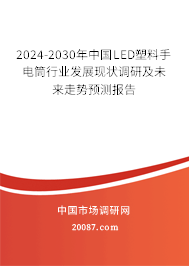 2024-2030年中国LED塑料手电筒行业发展现状调研及未来走势预测报告