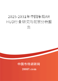 2025-2031年中国车载AR HUD行业研究与前景分析报告 2025-2031年中国车载AR HUD行业研究与前景分析报告