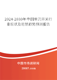 2024-2030年中国单刀开关行业现状及前景趋势预测报告