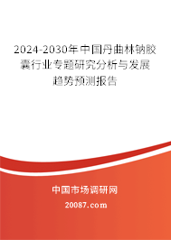 2024-2030年中国丹曲林钠胶囊行业专题研究分析与发展趋势预测报告