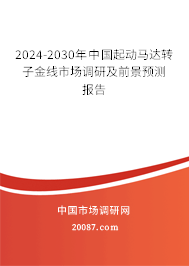 2024-2030年中国起动马达转子金线市场调研及前景预测报告