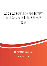 2024-2030年全球与中国TFT摩托车仪表行业分析及市场前景