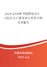 2024-2030年中国智能化X、γ辐射仪行业发展分析及市场前景报告