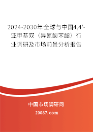 2024-2030年全球与中国4,4'-亚甲基双（异氰酸苯酯）行业调研及市场前景分析报告