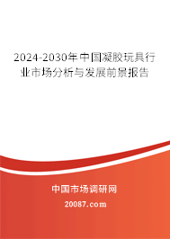 2024-2030年中国凝胶玩具行业市场分析与发展前景报告