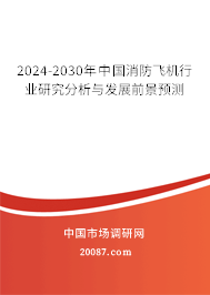 2024-2030年中国消防飞机行业研究分析与发展前景预测