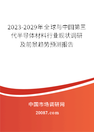 2023-2029年全球与中国第三代半导体材料行业现状调研及前景趋势预测报告