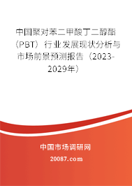 中国聚对苯二甲酸丁二醇酯（PBT）行业发展现状分析与市场前景预测报告（2023-2029年）