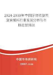 2024-2030年中国牙体修复用复合填料行业发展分析与市场前景预测