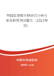 中国篮球鞋市场研究分析与发展趋势预测报告（2023年版）