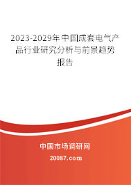 2023-2029年中国成套电气产品行业研究分析与前景趋势报告