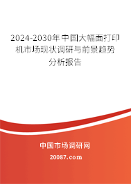 2024-2030年中国大幅面打印机市场现状调研与前景趋势分析报告