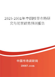 2025-2031年中国核苷市场研究与前景趋势预测报告 2025-2031年中国核苷市场研究与前景趋势预测报告