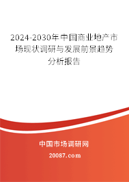 2024-2030年中国商业地产市场现状调研与发展前景趋势分析报告