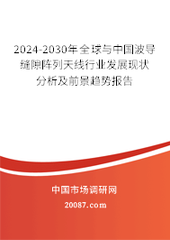 2024-2030年全球与中国波导缝隙阵列天线行业发展现状分析及前景趋势报告