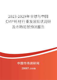 2023-2029年全球与中国CMP耗材行业发展现状调研及市场前景预测报告