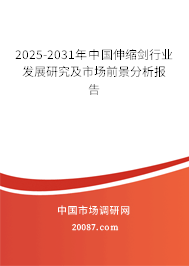2025-2031年中国伸缩剑行业发展研究及市场前景分析报告 2025-2031年中国伸缩剑行业发展研究及市场前景分析报告