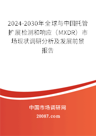 2024-2030年全球与中国托管扩展检测和响应（MXDR）市场现状调研分析及发展前景报告