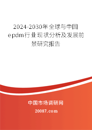 2024-2030年全球与中国epdm行业现状分析及发展前景研究报告