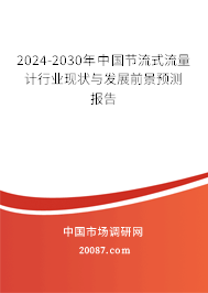 2024-2030年中国节流式流量计行业现状与发展前景预测报告