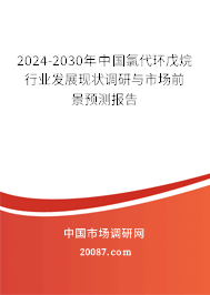 2024-2030年中国氯代环戊烷行业发展现状调研与市场前景预测报告