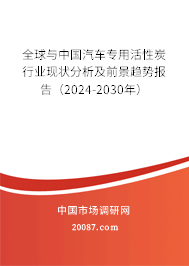 全球与中国汽车专用活性炭行业现状分析及前景趋势报告（2024-2030年）