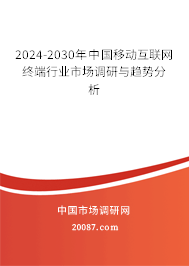 2024-2030年中国移动互联网终端行业市场调研与趋势分析