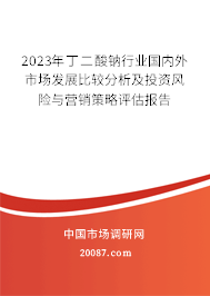 2023年丁二酸钠行业国内外市场发展比较分析及投资风险与营销策略评估报告