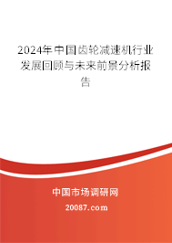 2024年中国齿轮减速机行业发展回顾与未来前景分析报告