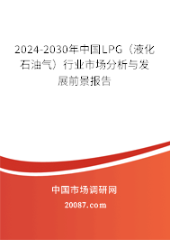 2024-2030年中国LPG（液化石油气）行业市场分析与发展前景报告