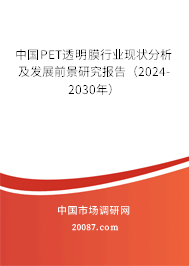 中国PET透明膜行业现状分析及发展前景研究报告（2024-2030年）