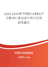 2024-2030年中国以太网光纤交换机行业发展分析与前景趋势报告